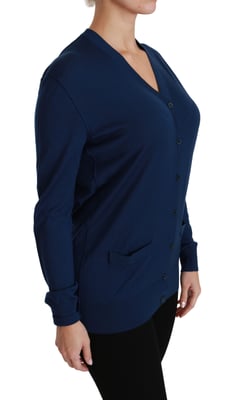 Cárdigan de lana merino con cuello en V