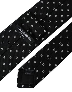 Corbata Negra y Blanca Dolce & Gabbana