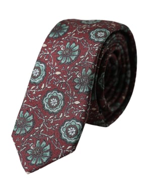 Corbata con patrón floral Kra3317