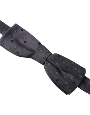 Corbata de moño de lunares con hebilla ajustable