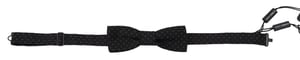 Corbata de moño de estampado geométrico