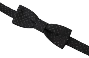 Corbata de moño de estampado geométrico