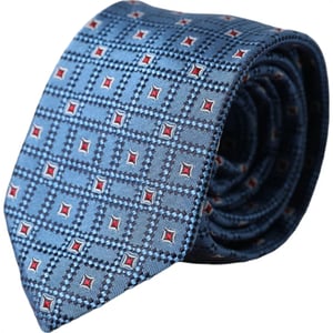 Corbata de seda con patrón geométrico