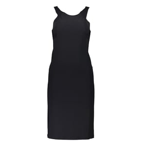 Vestido Ajustado Sin Mangas con Escote Redondo
