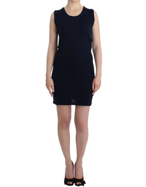 Vestido mini de punto sin mangas