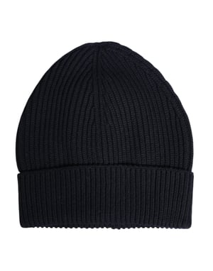 Gorro de punto acanalado