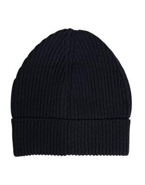 Gorro de punto acanalado