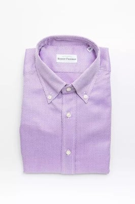 Camisa de algodón con puntos morados