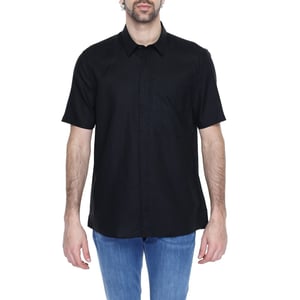 Camisa de lino de manga corta
