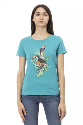 Camiseta con estampado de pájaros Tr23041