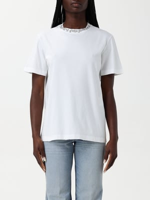 Camiseta con escote de cristal