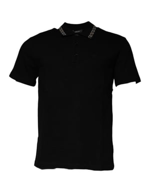 Camisa Polo Greca Negra