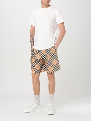 Camiseta de algodón con logo en el pecho