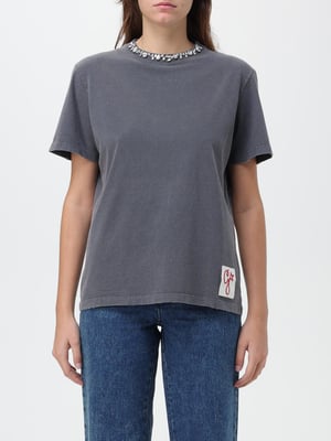 Camiseta con Cuello Adornado