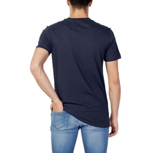 Camiseta Ck Logo de Manga Corta con Cuello Redondo