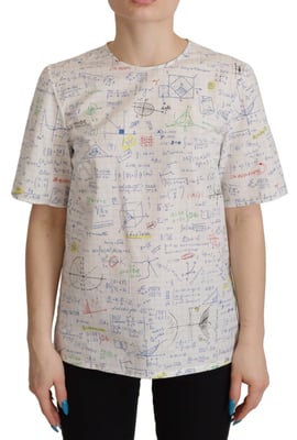 Camiseta con estampado matemático Dolce Gabbana
