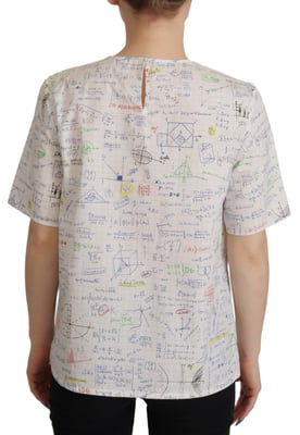 Camiseta con estampado matemático Dolce Gabbana