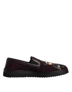 Zapatillas Slipon Portofino de ante marrón