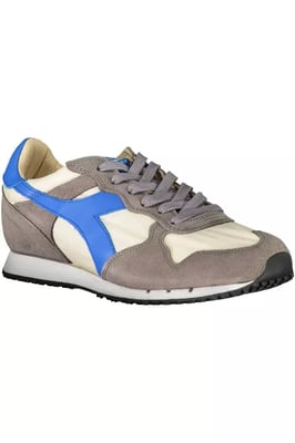 Zapatilla de Suede N9000 Gris Off Whiteazul
