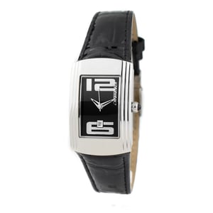 Reloj de correa de cuero negro Ct7017l04ac
