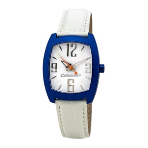 Reloj Chronotech con Correa de Cuero Blanca