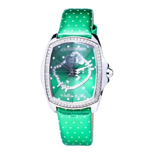 Reloj de Lunares Verdes Hello Kitty