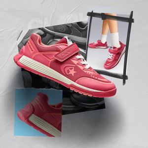 CicaStarFlexK. Zapatillas Combi Sincronizadas Rosadas