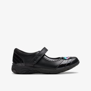 Zapatos de Cuero Negros Relda Spark para Niños