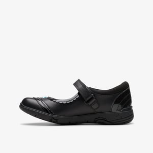 Zapatos de Cuero Negros Relda Spark para Niños