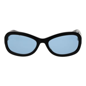 Gafas de sol ovaladas con patillas de logo