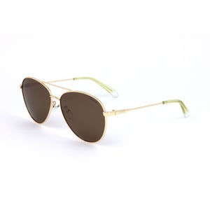 Gafas de sol aviador con lentes marrones