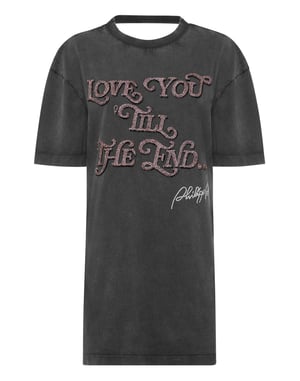 Open Back T-Shirt Dress Love Plein