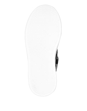 Satin Lo-Top Sneakers Monogram Strass