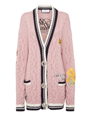 Knitted Embroidered Cardigan Deluxe Fairy