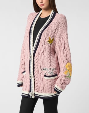 Knitted Embroidered Cardigan Deluxe Fairy