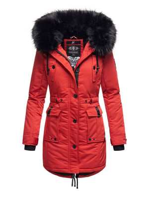 Navahoo Chaqueta de invierno Luluna-Princess para mujer – Cálida, Moderna & Con Forro de Borreguito y Cuello de Pelo Sintético