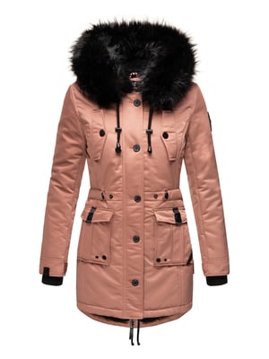 Navahoo Chaqueta de invierno Luluna-Princess para mujer – Cálida, Moderna & Con Forro de Borreguito y Cuello de Pelo Sintético