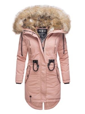 Navahoo Abrigo de Invierno para Mujer Bombi – Colección Premium con Cuello de Pelo Sintético Desmontable