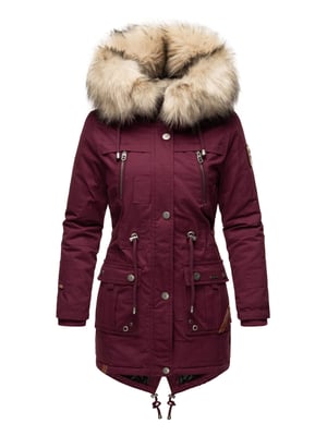 Navahoo Chaqueta de Invierno Premium Honigfee para Mujer – Parka Cálida con Cuello de Pelo Sintético Desmontable