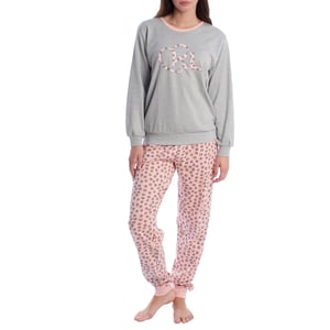 Pijama Mujer Algodón de Manga Larga KLP1