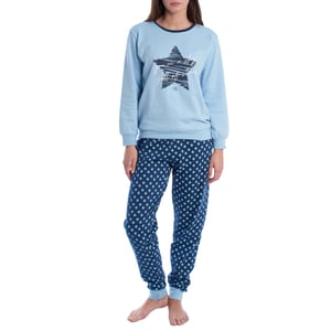 Pijama Mujer Invierno de Algodón Afelpado KLP2