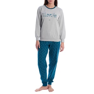 Pijama Mujer Invierno de Algodón Afelpado KLP2