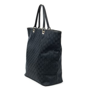 Gucci Large Vertical Open Tote  en Negro Lienzo