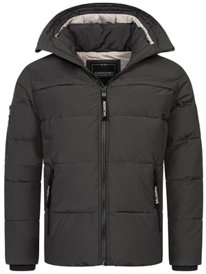 Chaqueta acolchada de invierno para hombre Alessandro Salvarini AS-334 con capucha forrada