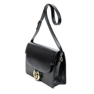 Gucci Medium Torchon GG Ring Bag  en Negro Piel de becerro