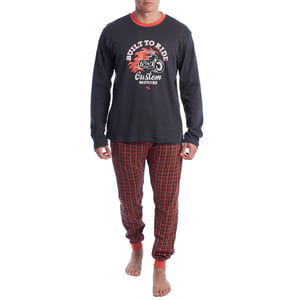 Pijama Hombre Algodón de Manga Larga KLP4