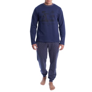 Pijama Hombre Invierno Afelpado de Algodón KLP6