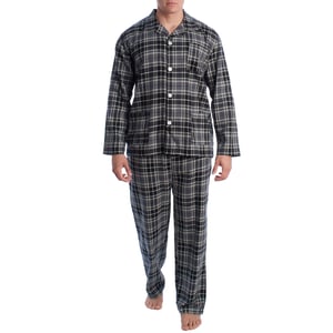 Pijama Hombre Algodón con Camisa Manga Larga KLP7