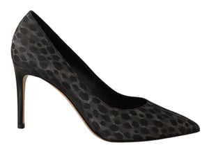 Zapatos de Tacón de Puntera Puntiaguda con Estampado de Leopardo