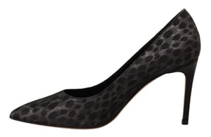 Zapatos de Tacón de Puntera Puntiaguda con Estampado de Leopardo